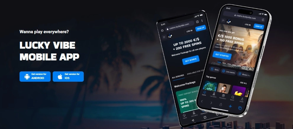 LuckyVibe Casino App-Screenshot